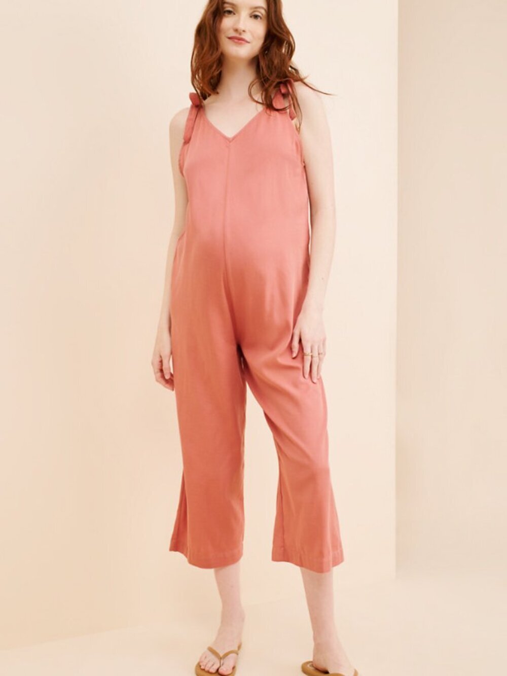 Hatch Orange Maternity Shyla Jumpsuit Size 4 38251